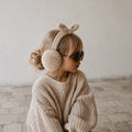 Kinder-Ohrenschützer Bowmuffs mit Schleife – Wolken-Vanille
