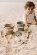 Premium Silikon Strandspielzeug Set mit Bio-Baumwollbeutel