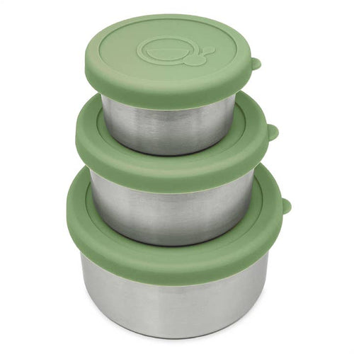 Edelstahl-Snackschalen 3er-Set – Ansicht 1