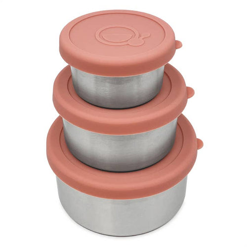 Edelstahl-Snackschalen 3er-Set – Ansicht 2